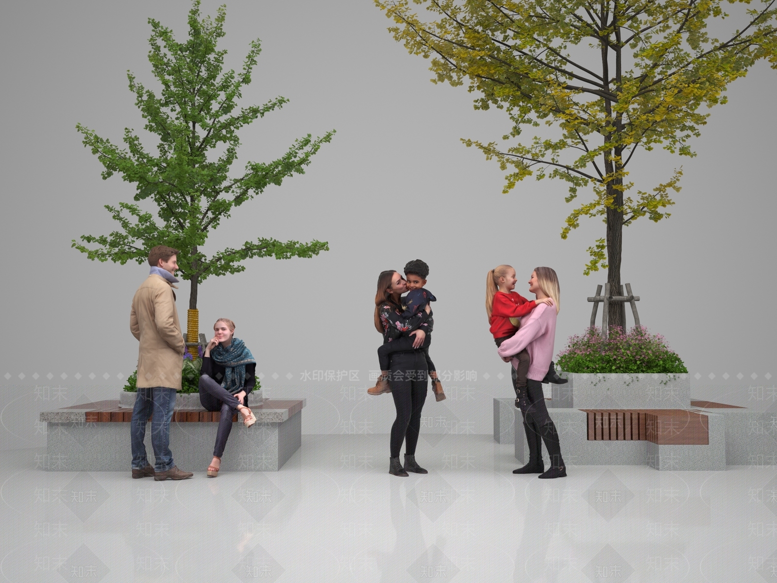 现代多人3D模型下载【ID:799484176】
