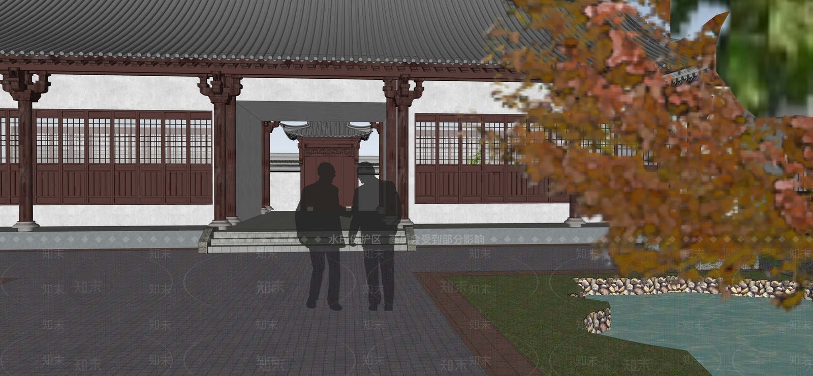 中式四合院SU模型下载【ID:399488258】