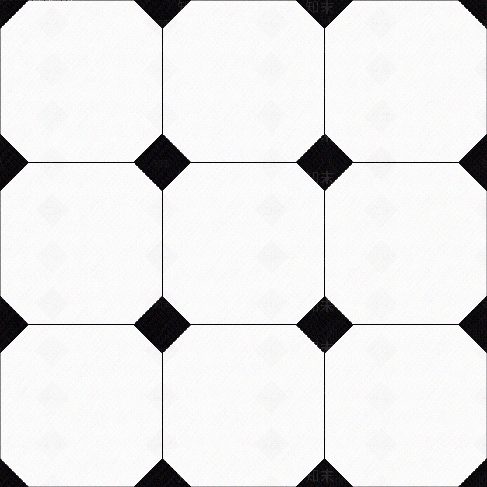 黑白花砖贴图下载【ID:399517735】