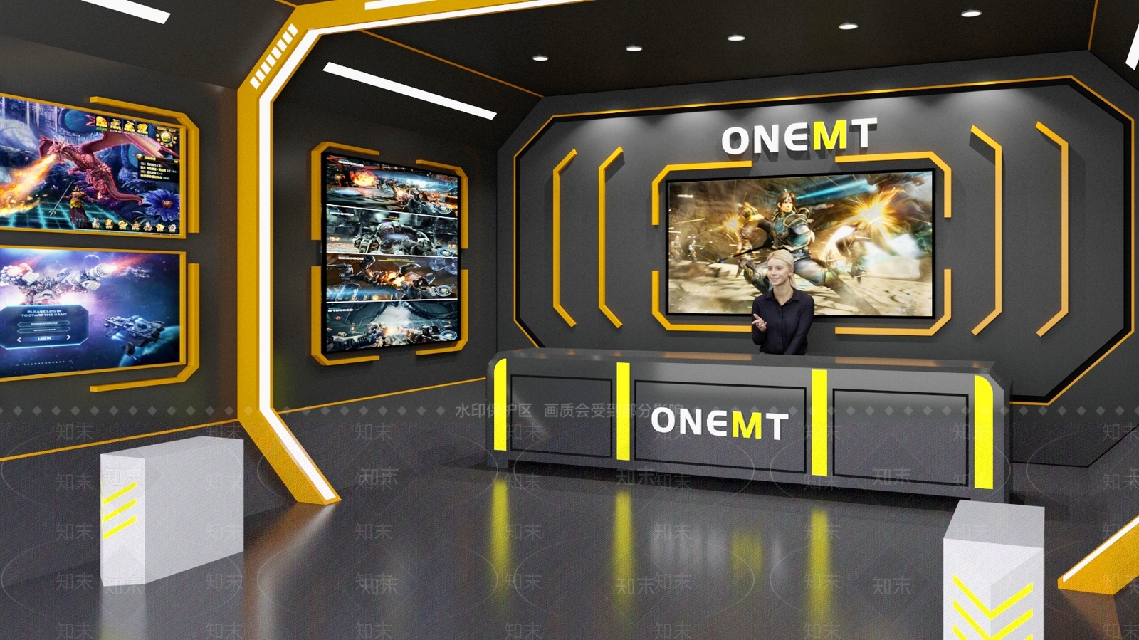 现代直播间SU模型下载【ID:599530497】