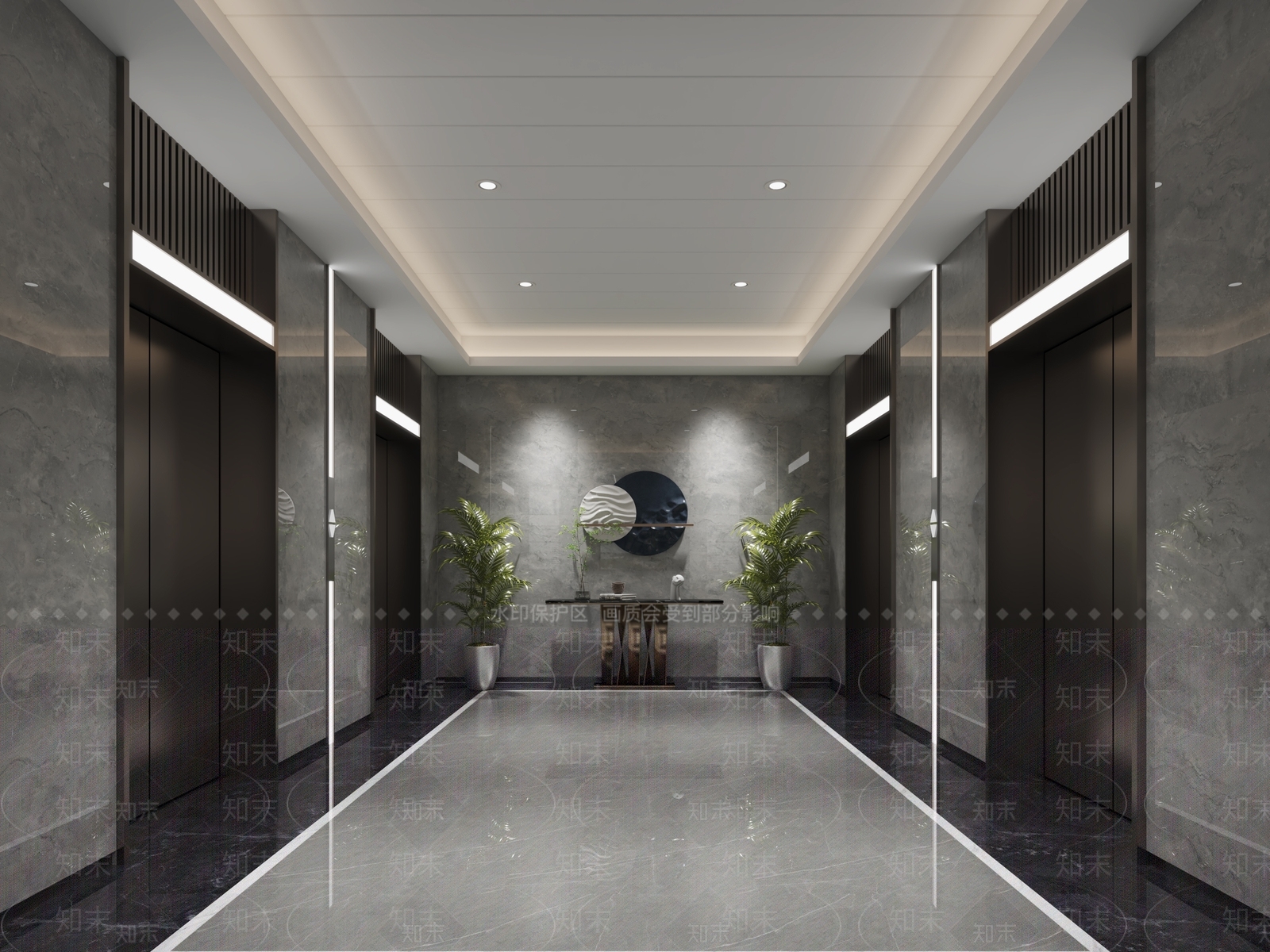 现代公司电梯间3D模型下载【ID:999532282】
