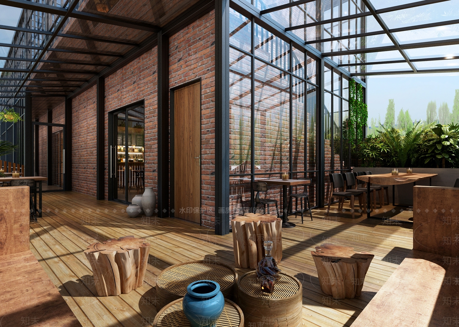 工业风酒吧3D模型下载【ID:499541406】
