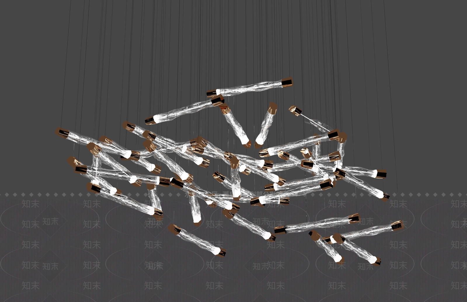 现代装饰灯3D模型下载【ID:299541137】
