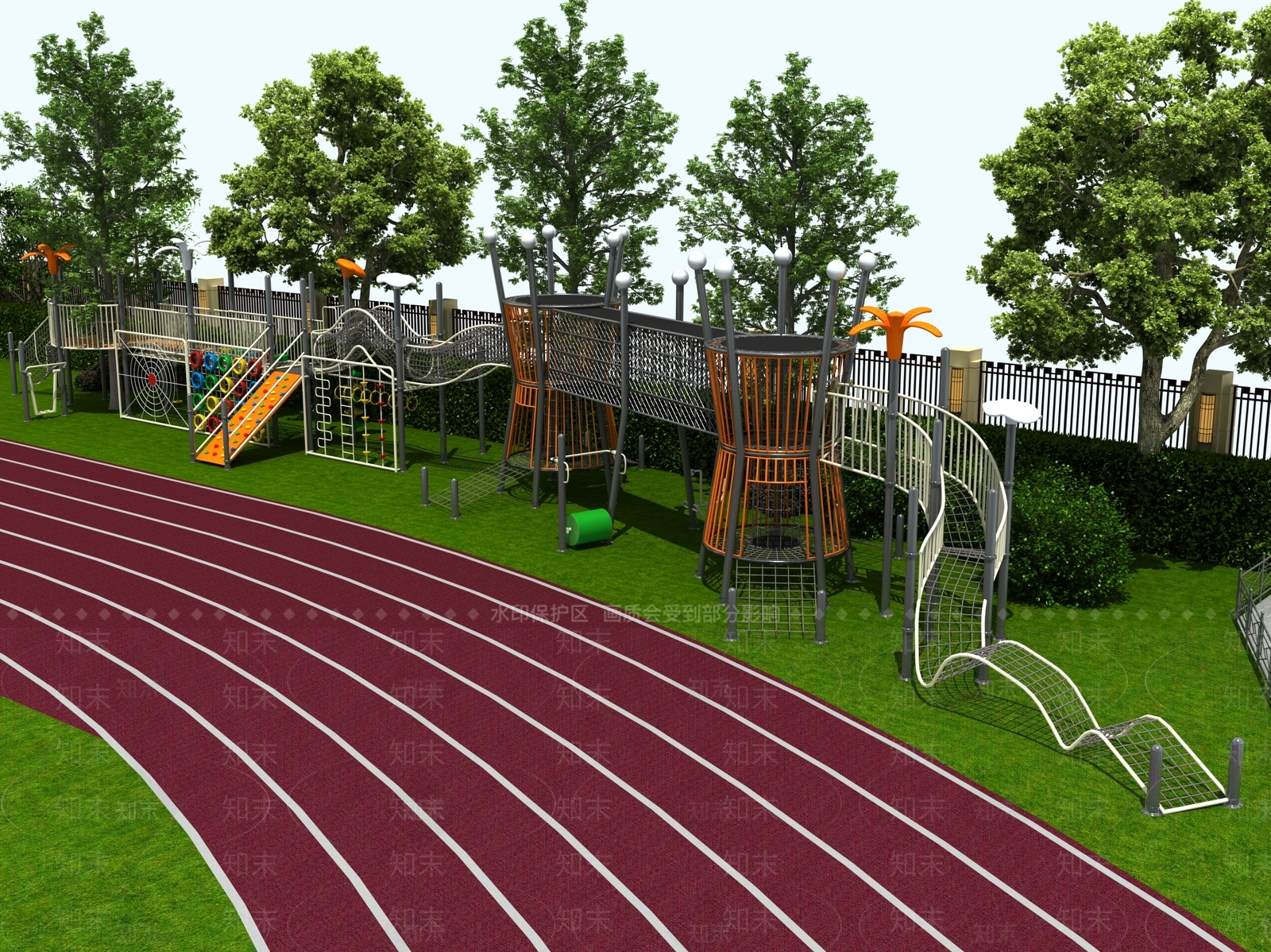现代儿童器材3D模型下载【ID:999562276】