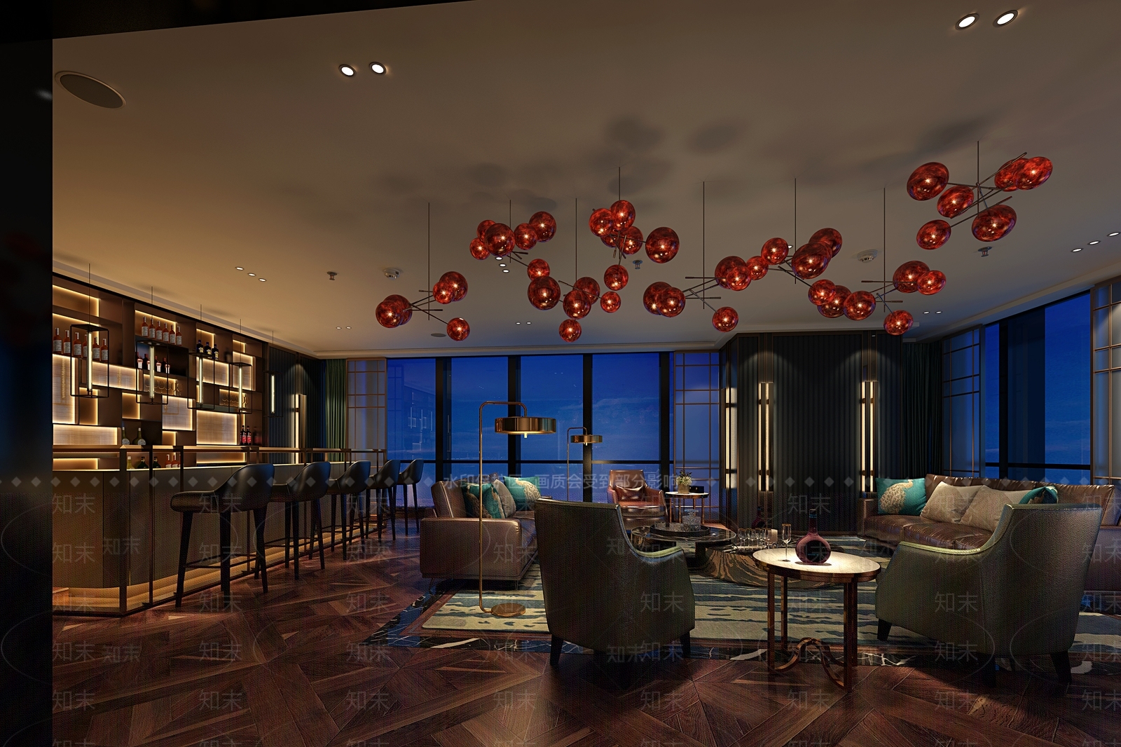 现代酒吧3D模型下载【ID:499595438】