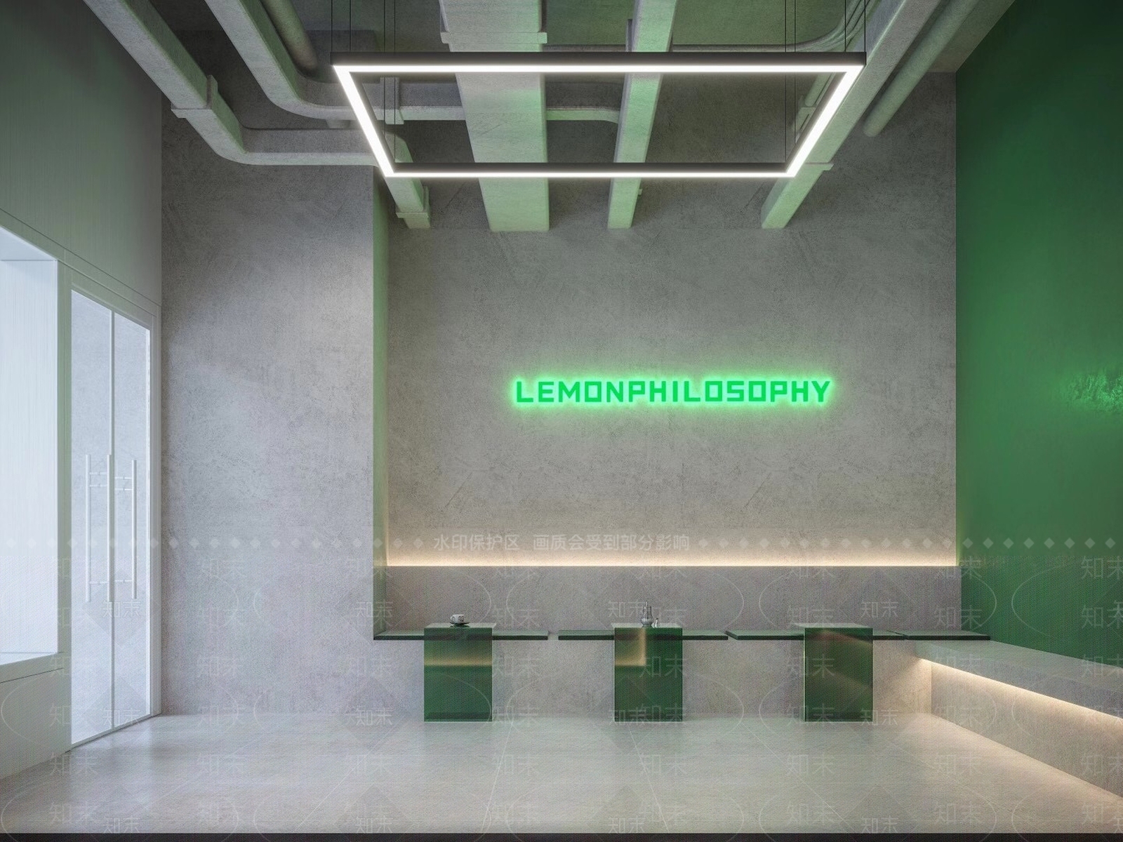 工业风奶茶店3D模型下载【ID:399604454】