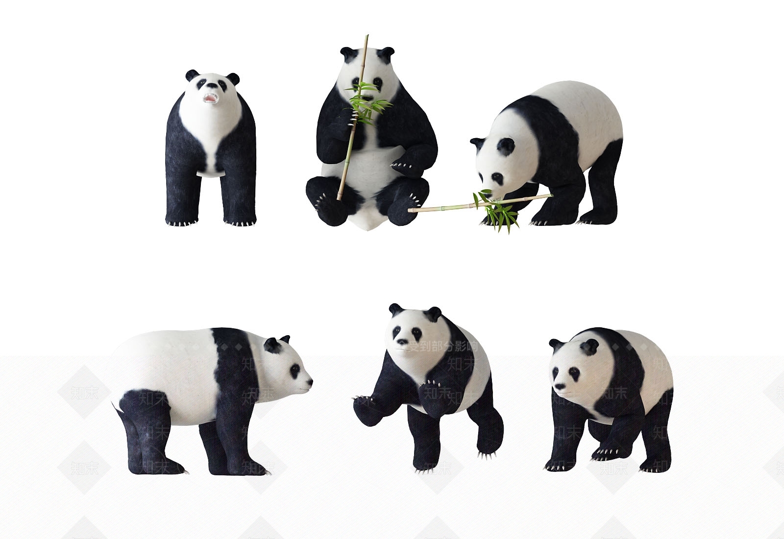 熊猫3D模型下载【ID:699612070】