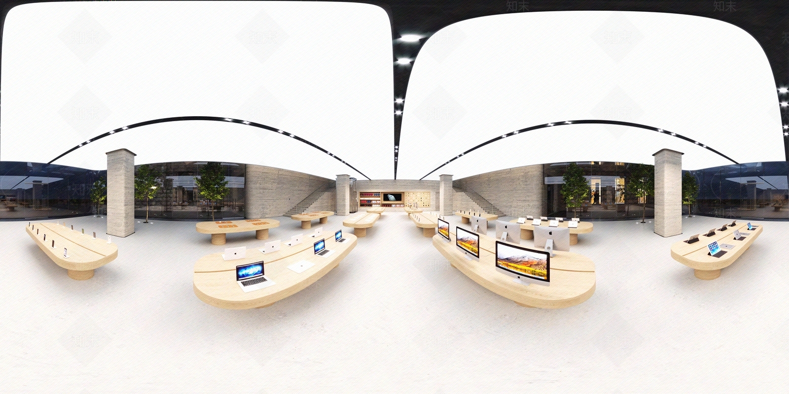 HDR电子展览室室内全景贴图下载【ID:699881792】