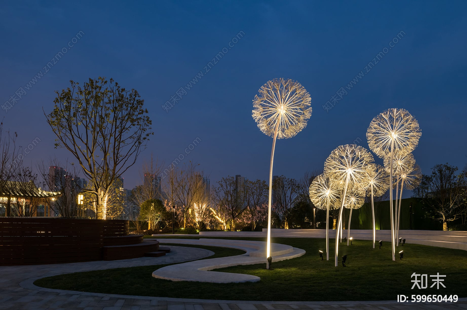 外景夜景贴图贴图下载【ID:599650449】