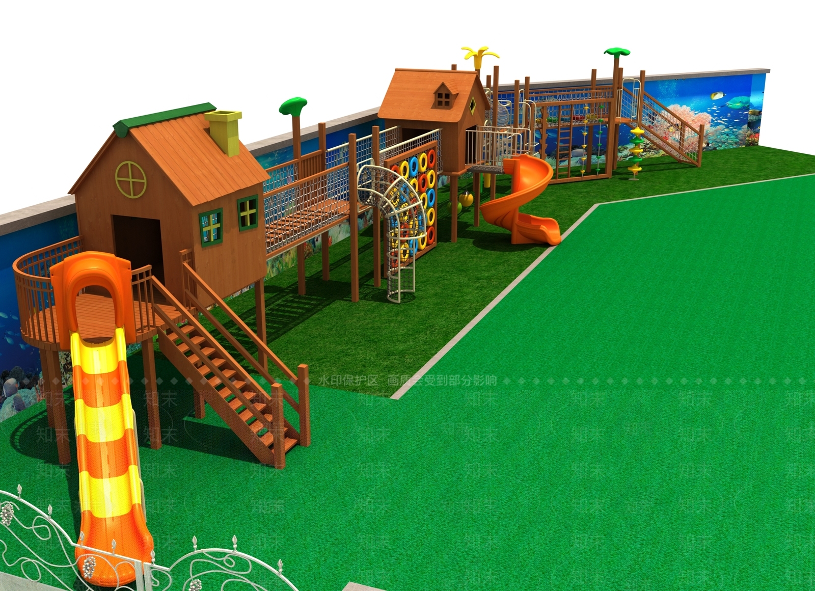 现代游乐场设备3D模型下载【ID:999679243】