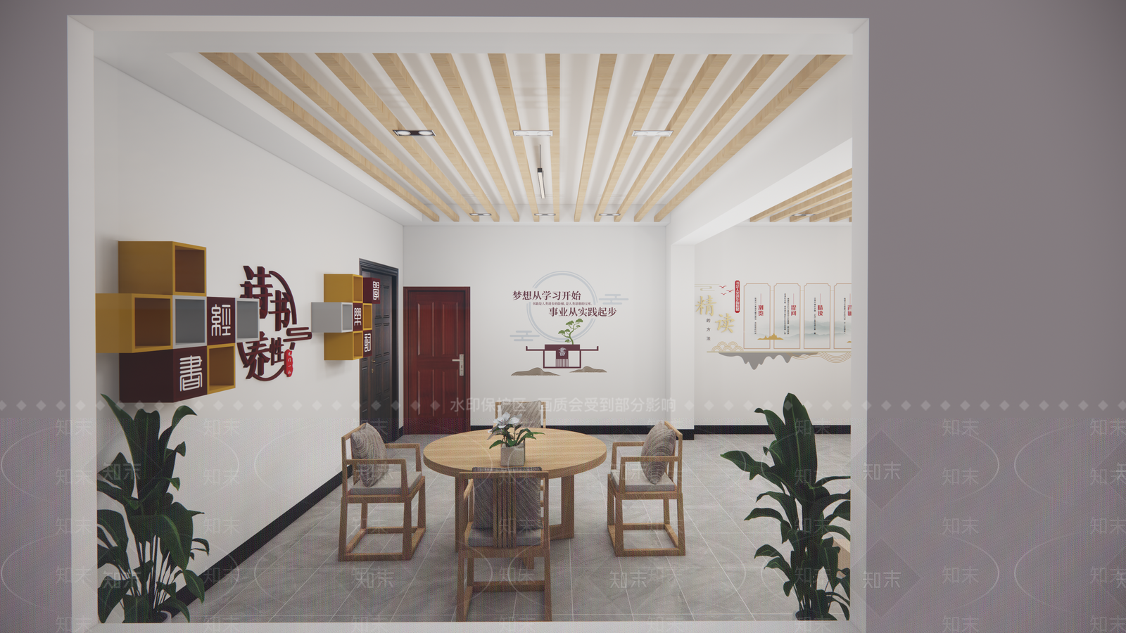 北欧书吧SU模型下载【ID:299697254】