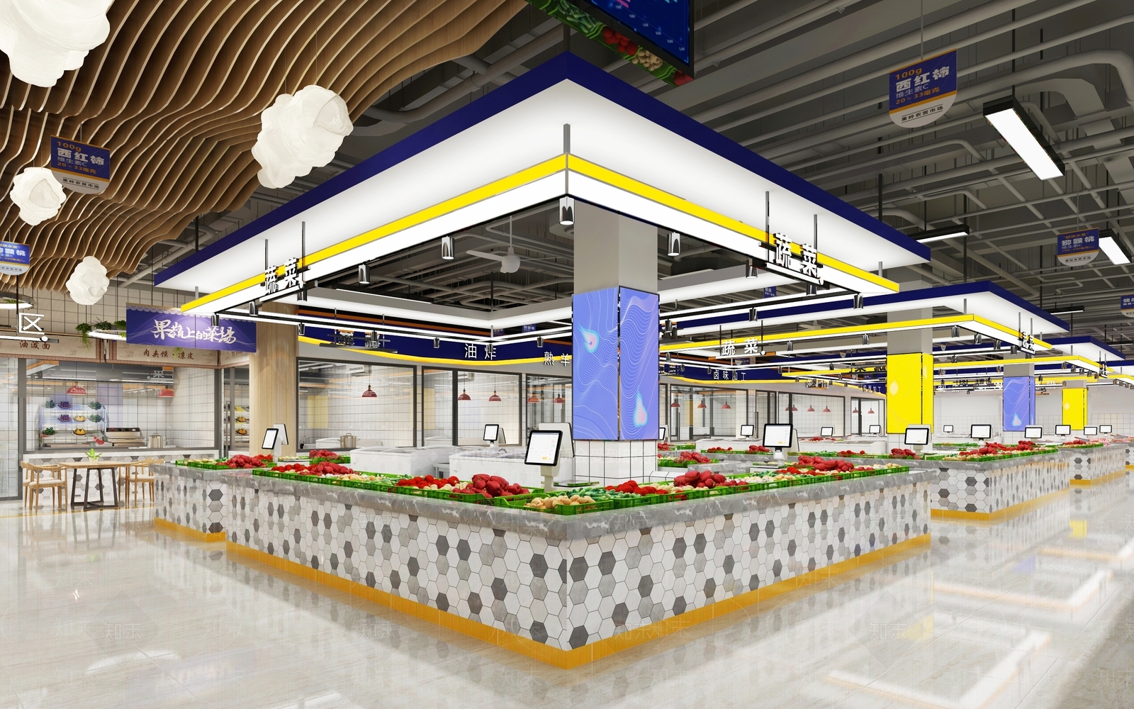 现代超市3D模型下载【ID:599720342】