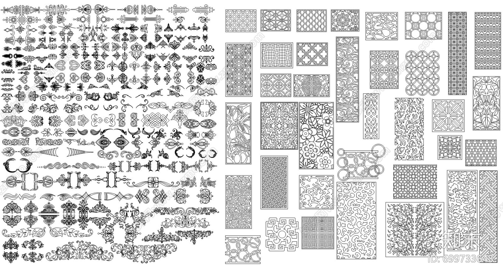 山花施工图下载【ID:699733643】