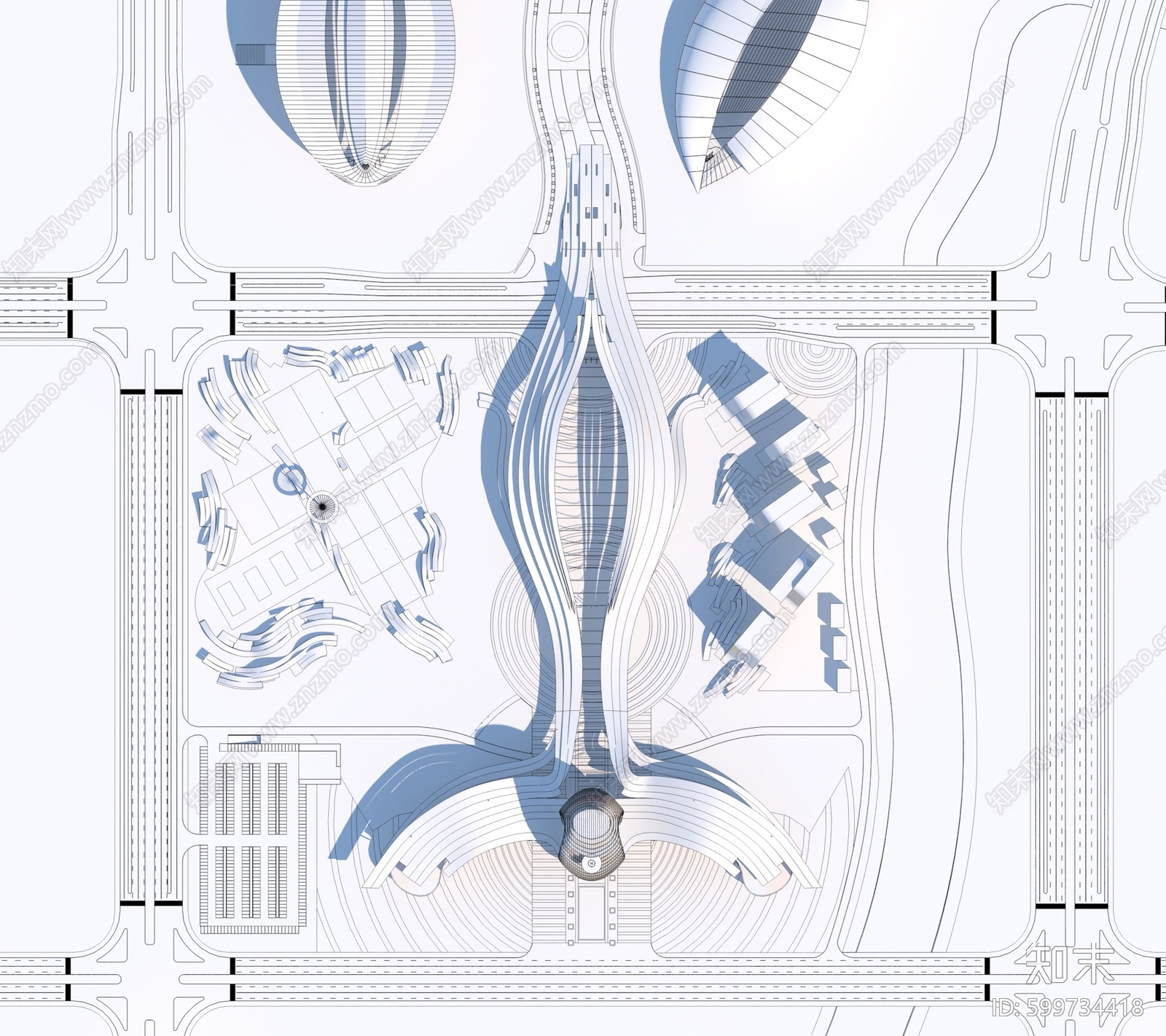 现代体育中心3D模型下载【ID:599734418】