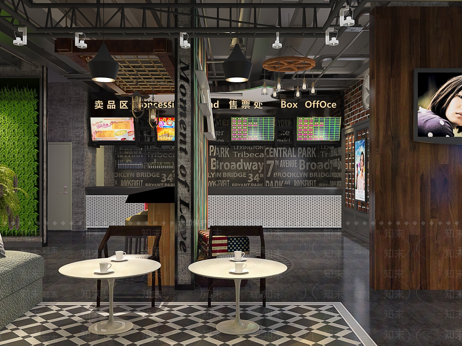 工业风电影院3D模型下载【ID:599737144】