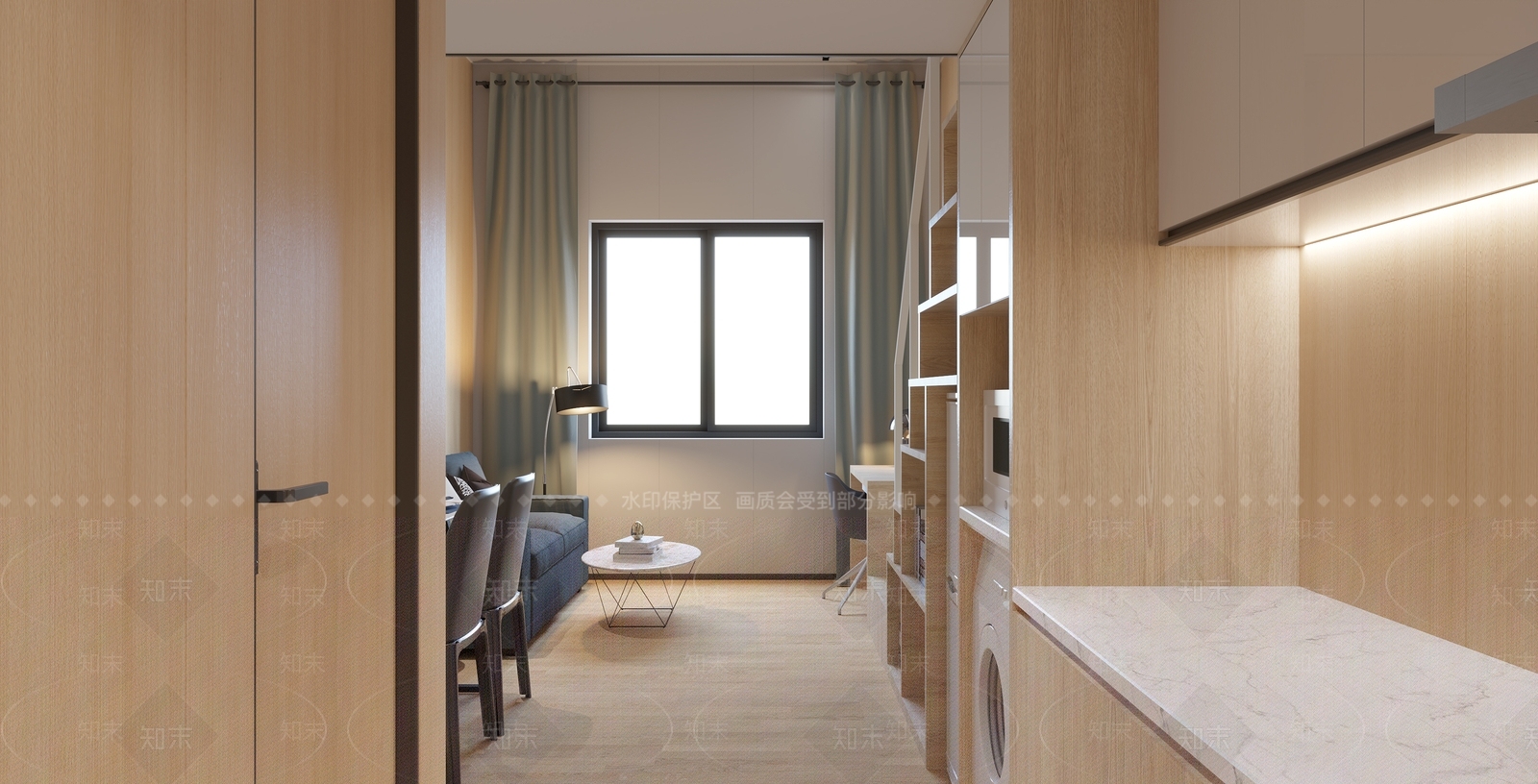 现代单身公寓3D模型下载【ID:999747768】