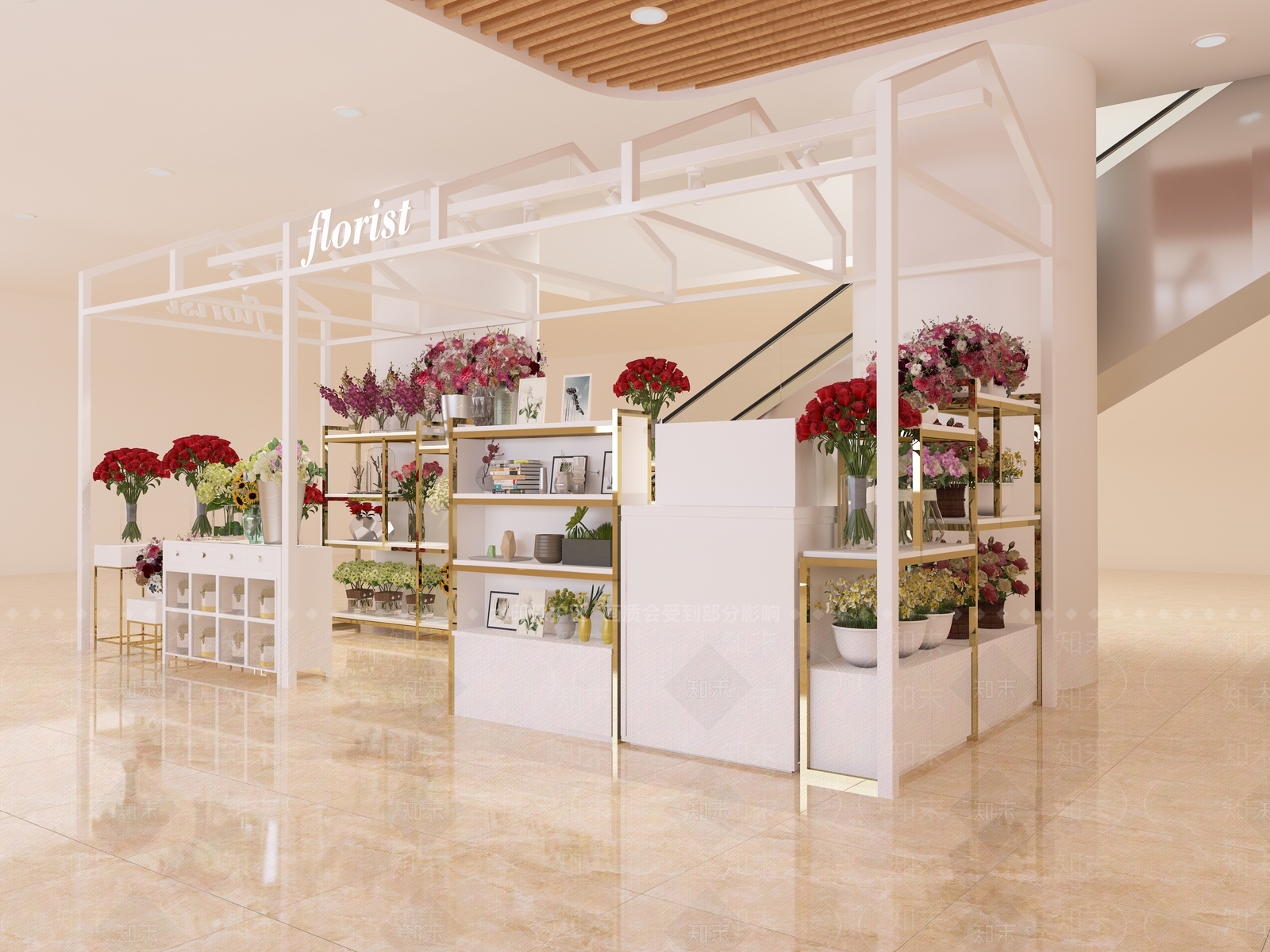 现代花店3D模型下载【ID:199763793】