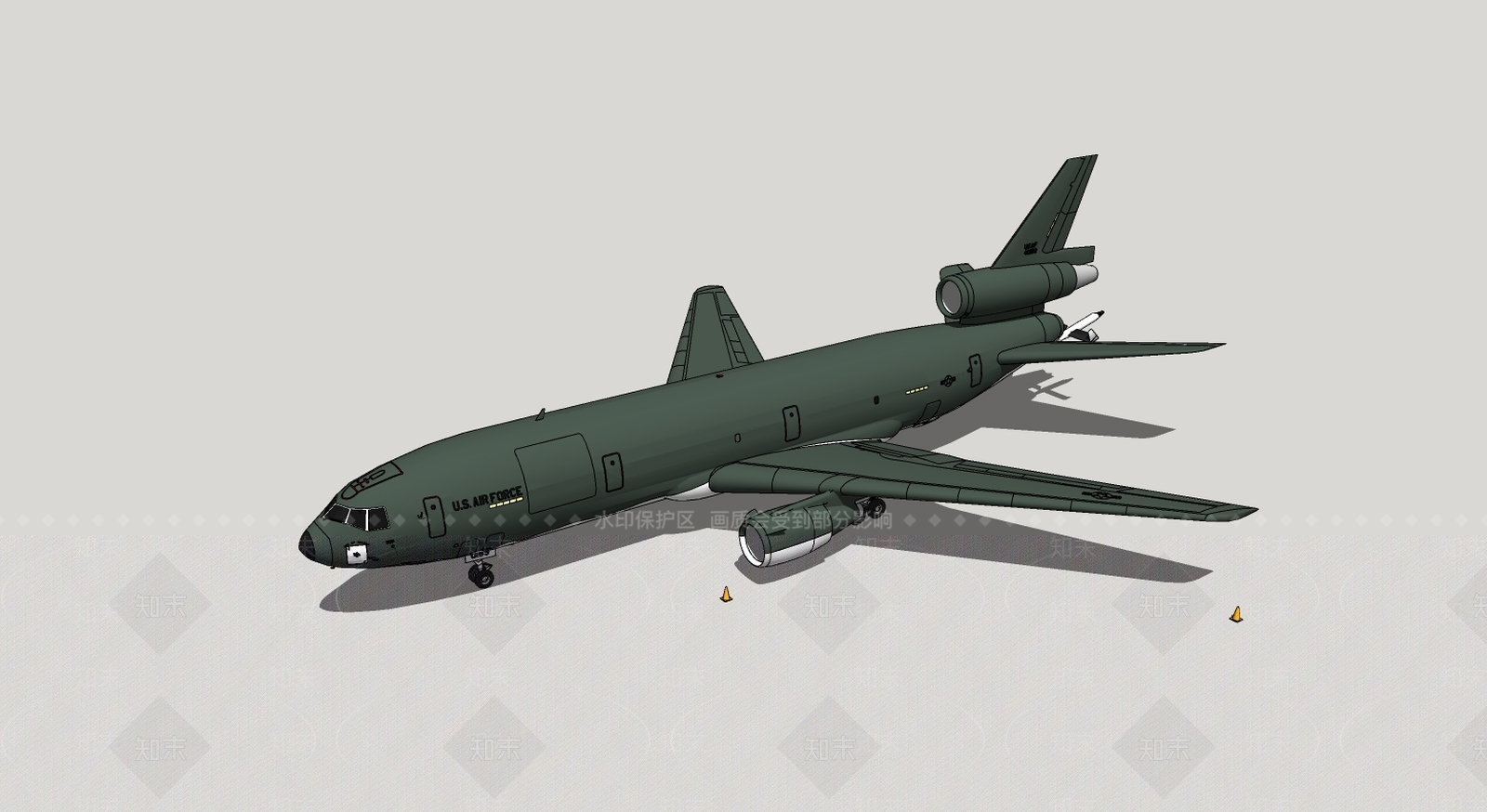 现代航空SU模型下载【ID:899766593】