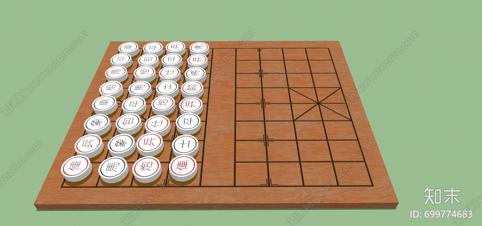 现代象棋SU模型下载【ID:699774683】