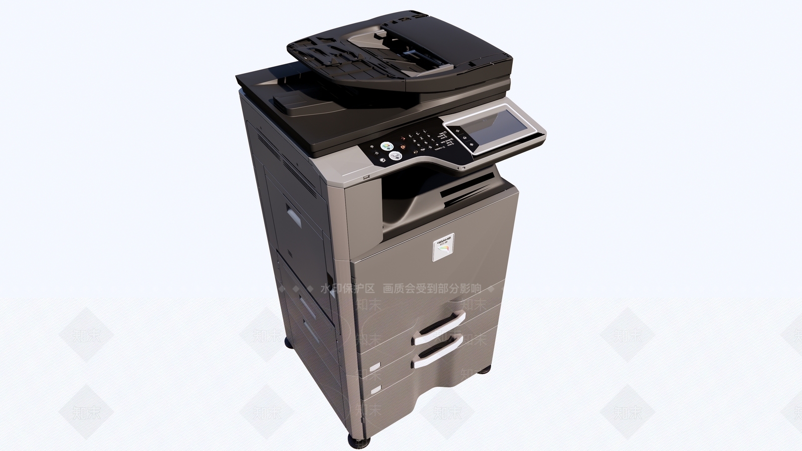 现代打印机SU模型下载【ID:899785689】