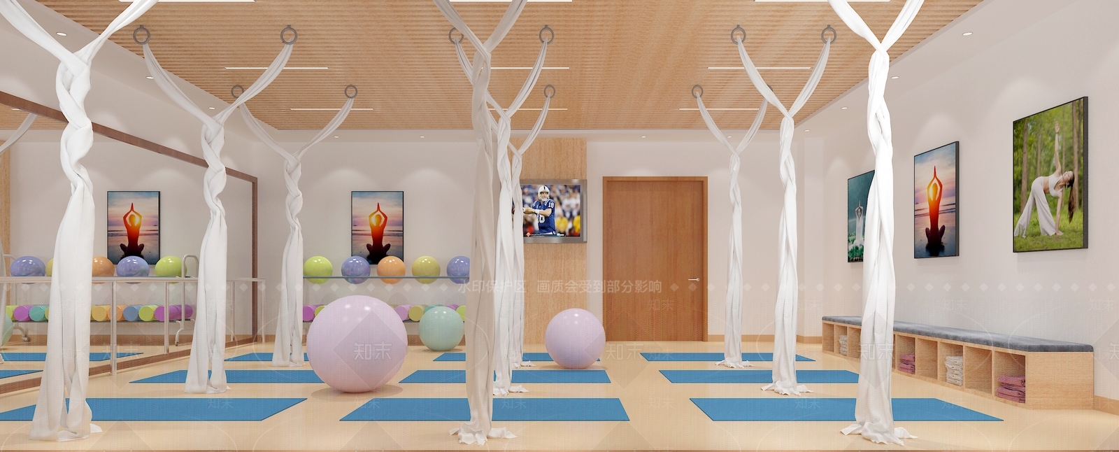 现代健身房3D模型下载【ID:599809054】