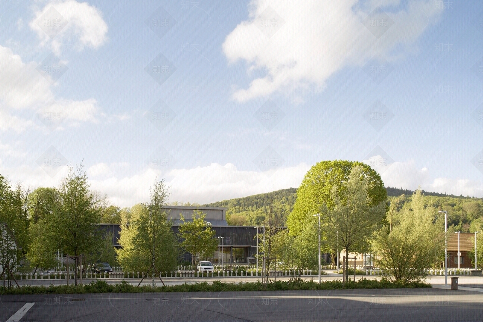 户外小区外景贴图下载【ID:1195310135】