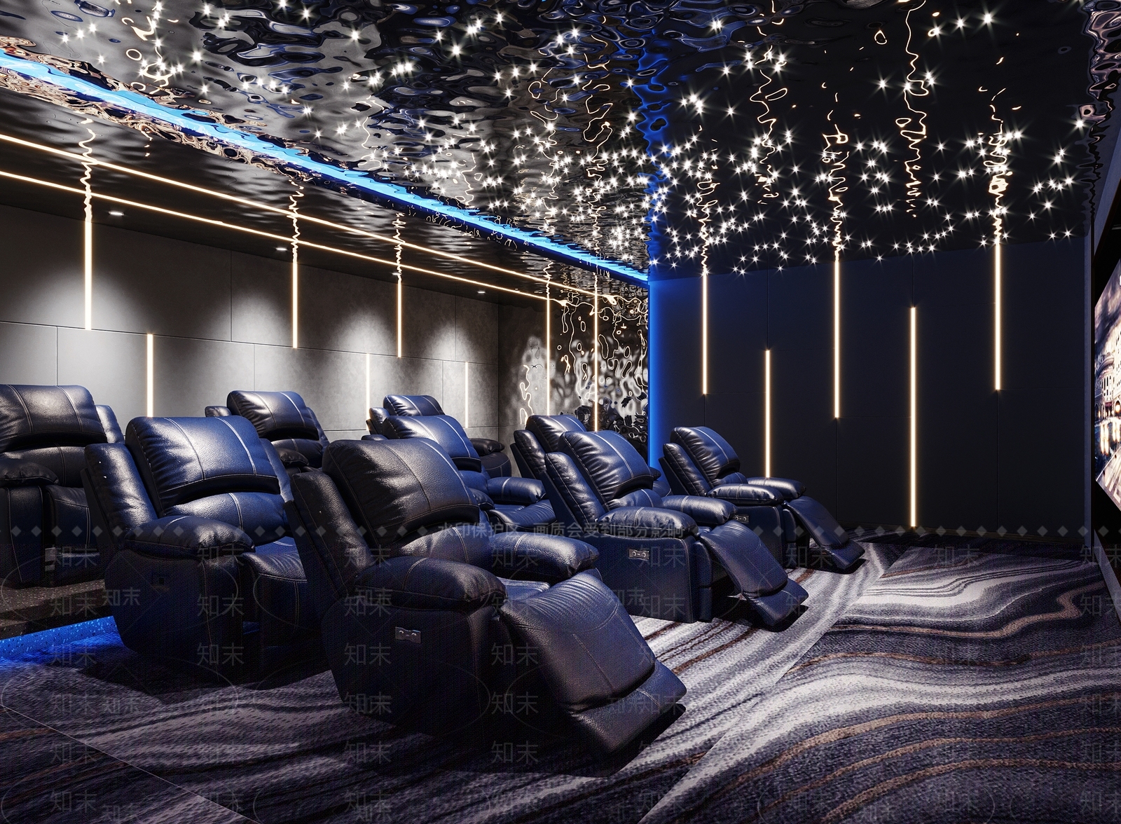 现代家居影音室3D模型下载【ID:899852979】