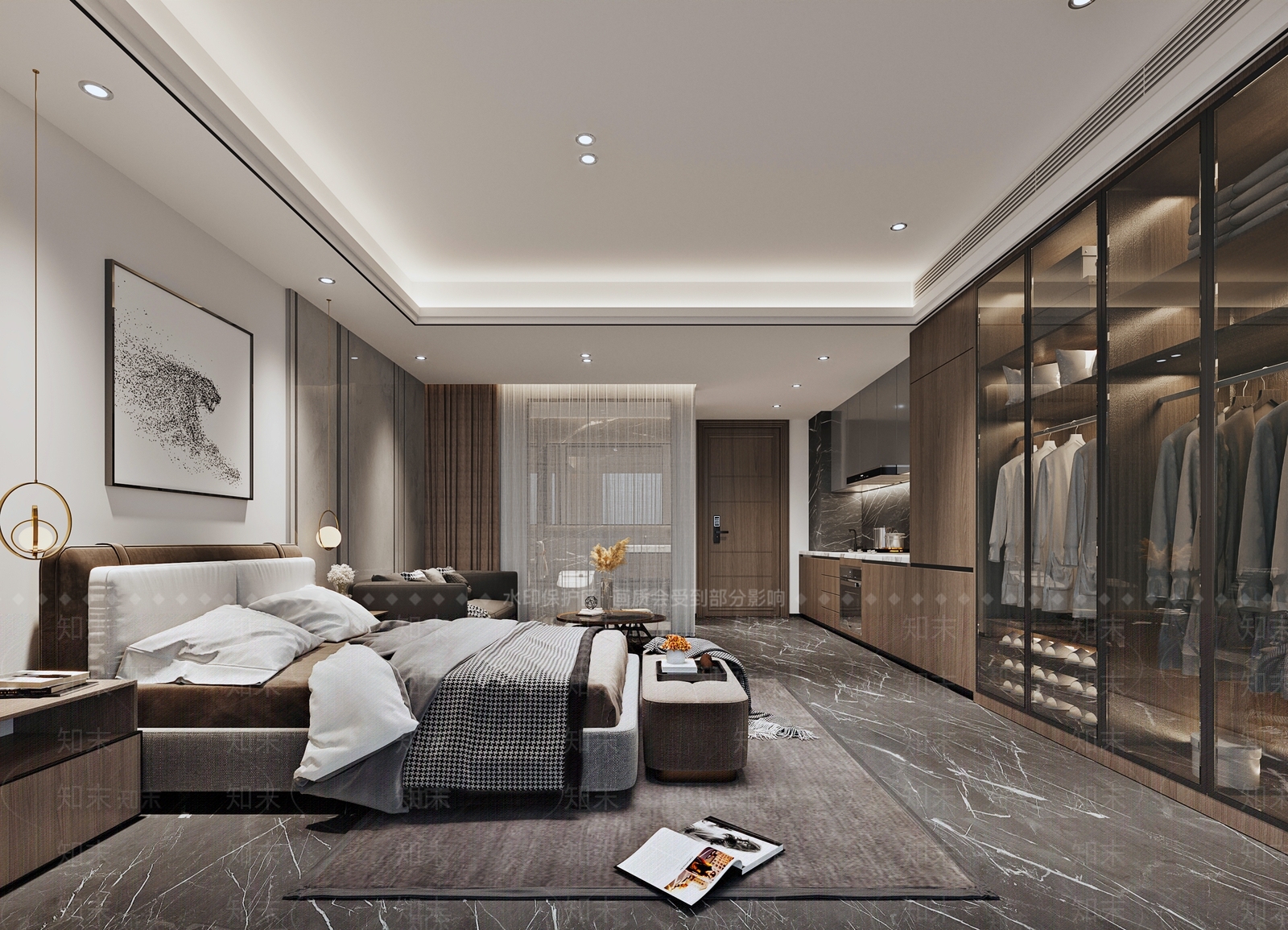 现代单身公寓3D模型下载【ID:499872891】