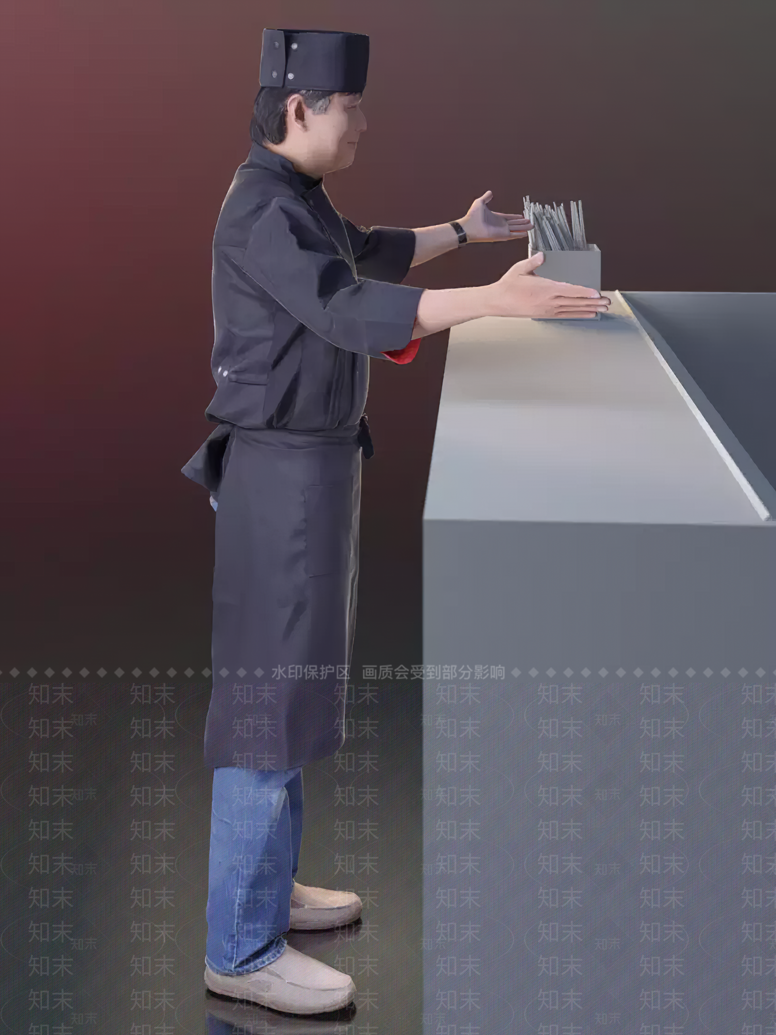 现代男人3D模型下载【ID:699875487】