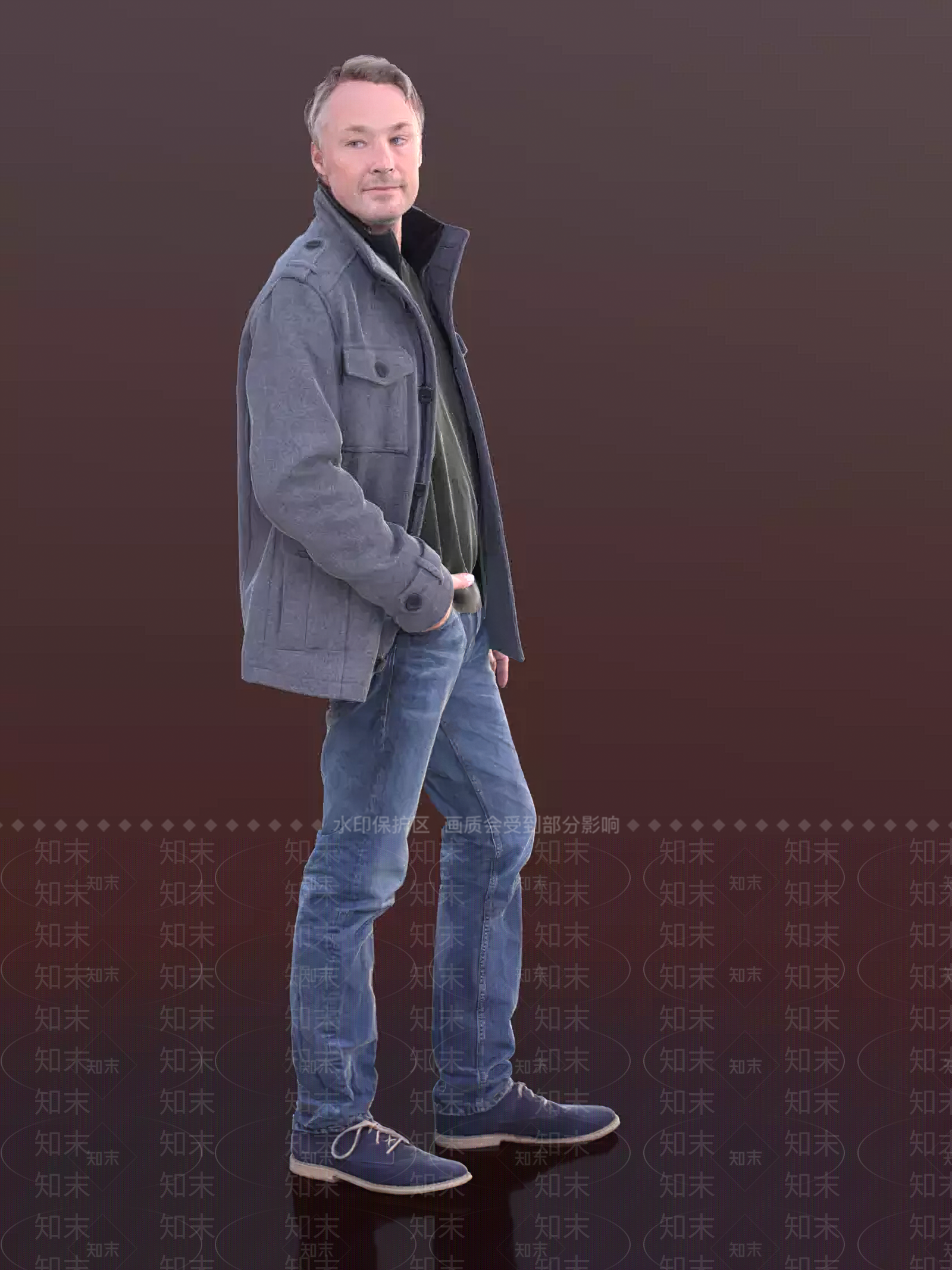 现代男人3D模型下载【ID:699877457】