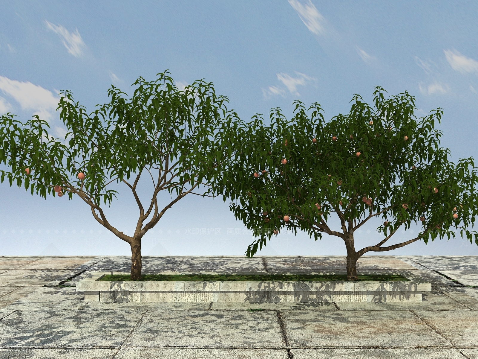 现代树木3D模型下载【ID:399882649】