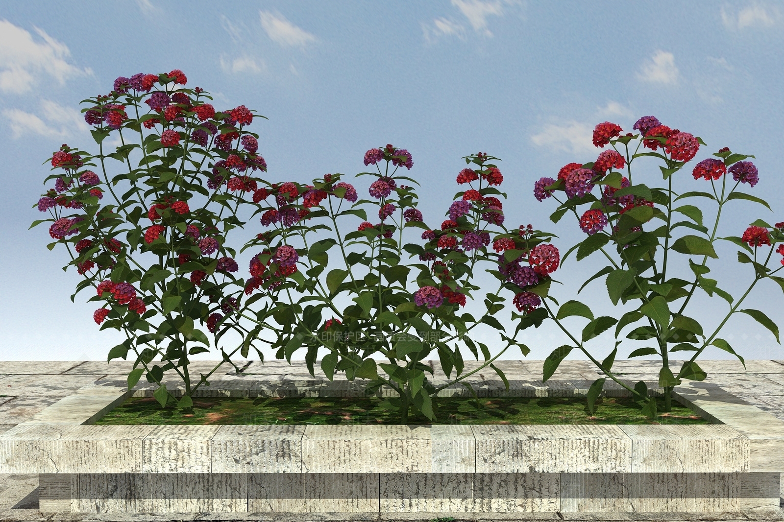 现代花坛3D模型下载【ID:399884637】