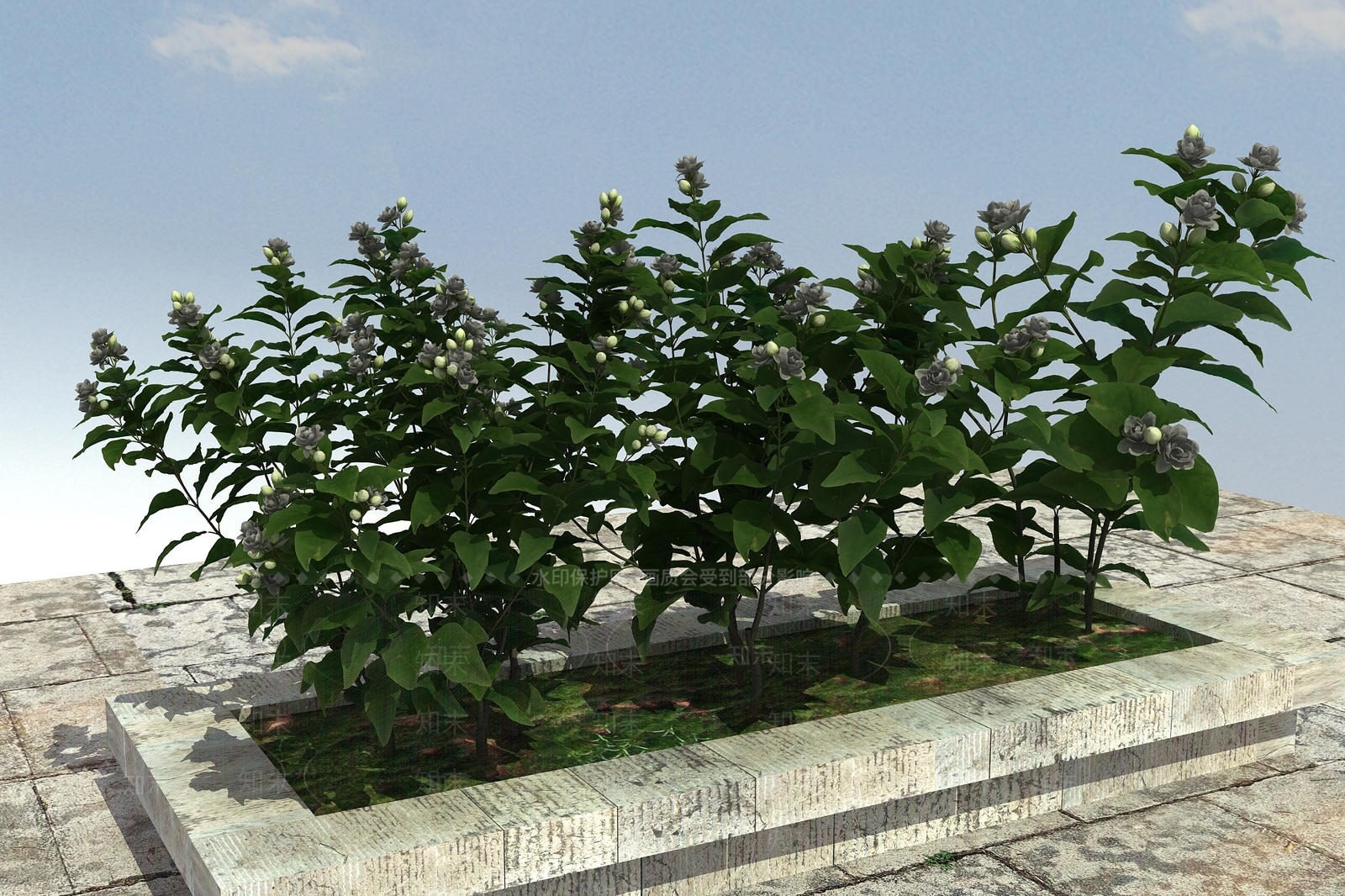 现代花坛3D模型下载【ID:399884638】