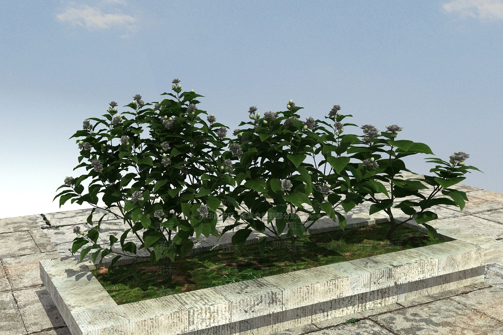 现代花坛3D模型下载【ID:399884644】