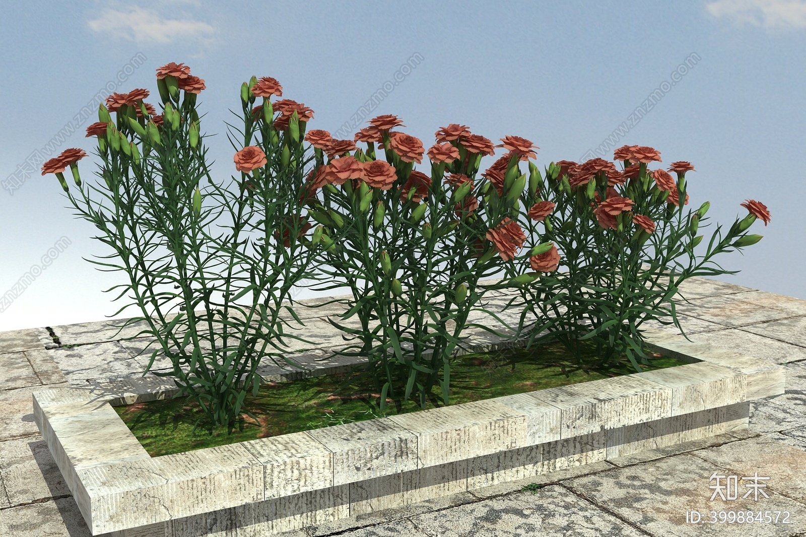 现代花坛3D模型下载【ID:399884572】