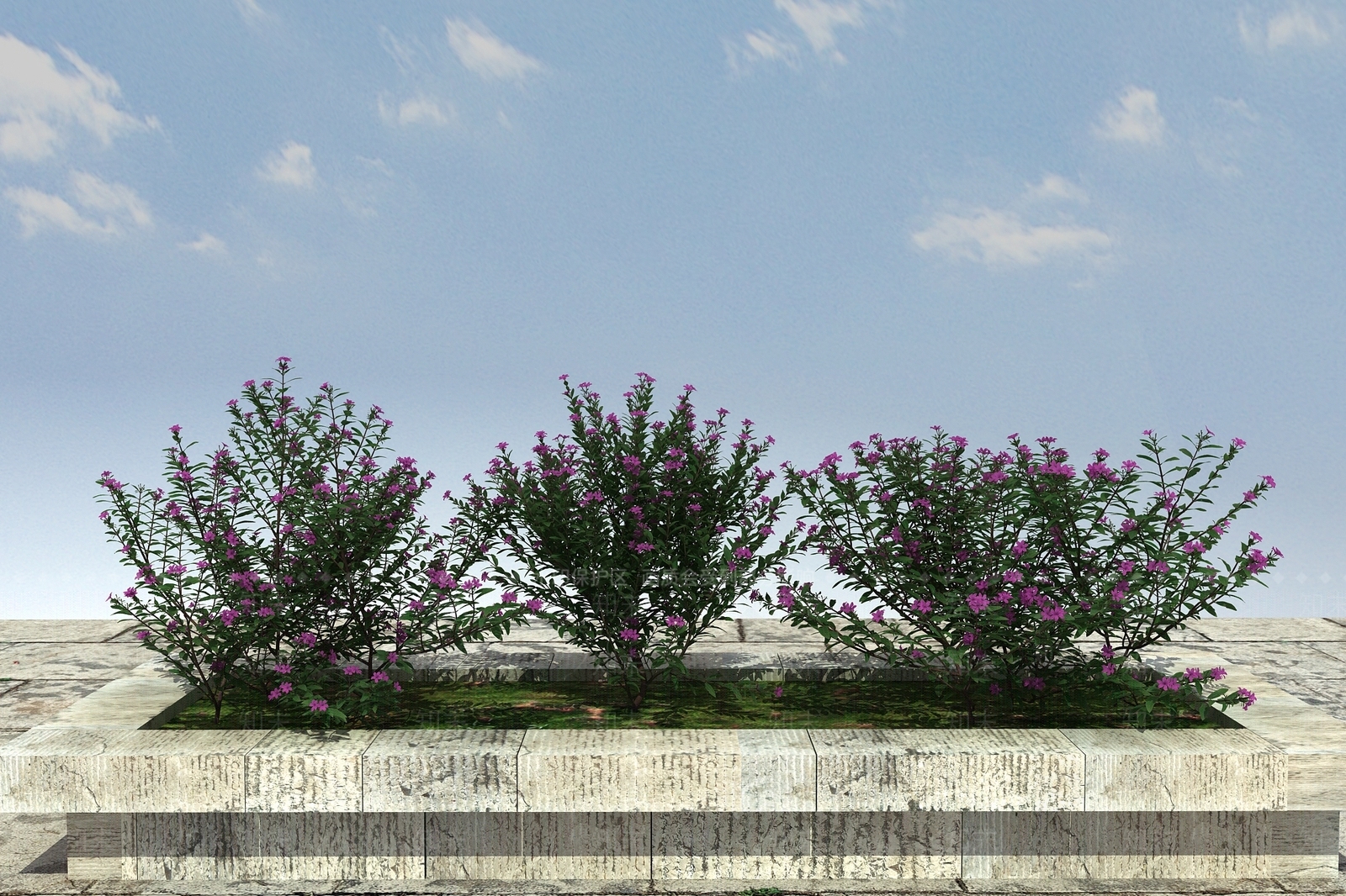 现代花坛3D模型下载【ID:399885511】
