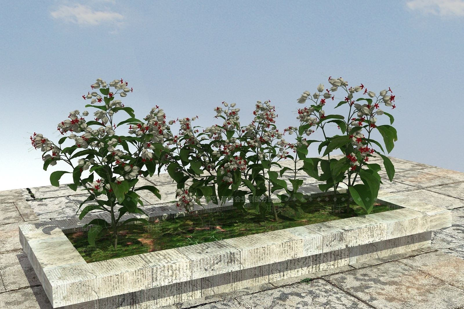 现代花坛3D模型下载【ID:399885539】