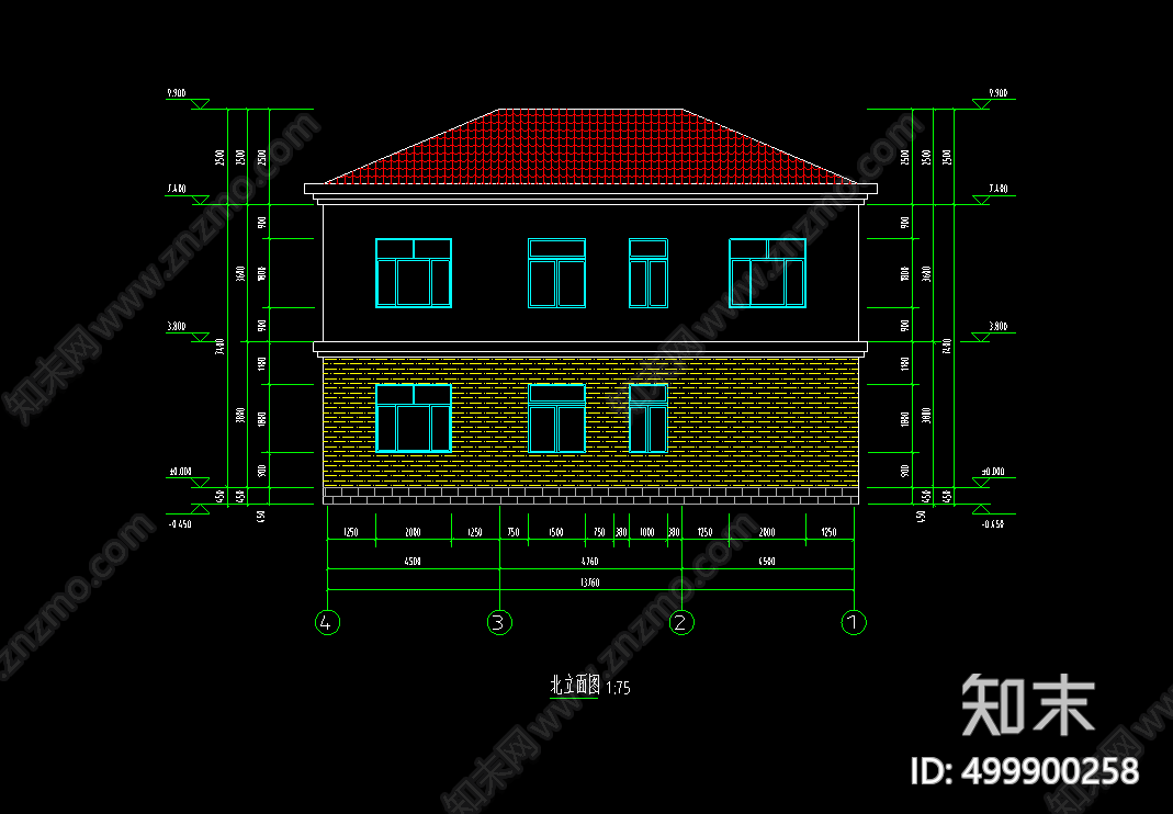 钢框架结构cad施工图下载【ID:499900258】