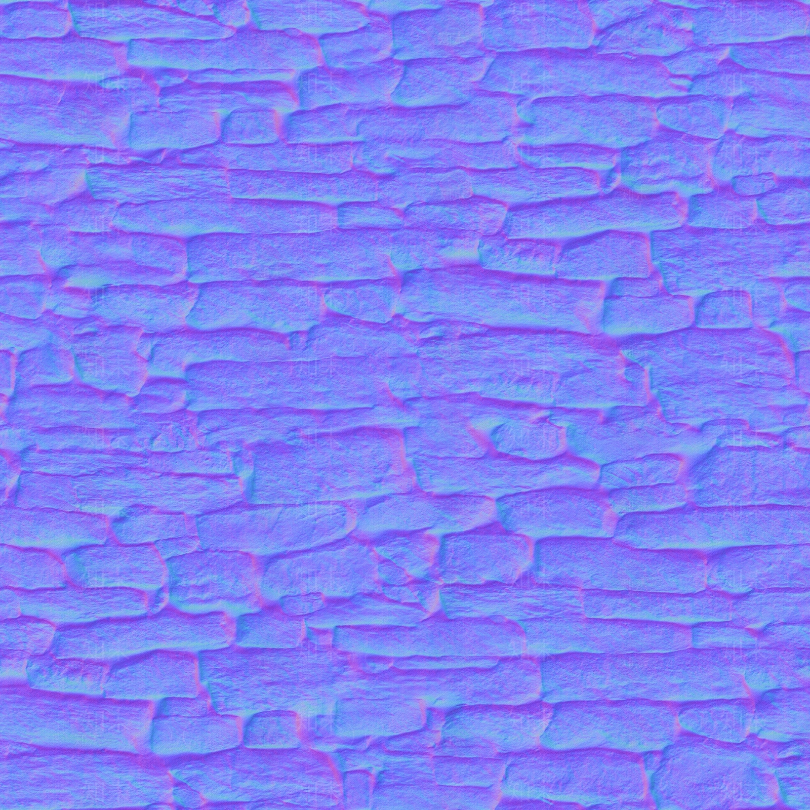 无缝石墙外墙文化石外墙砖凹凸贴图贴图下载【ID:999917526】