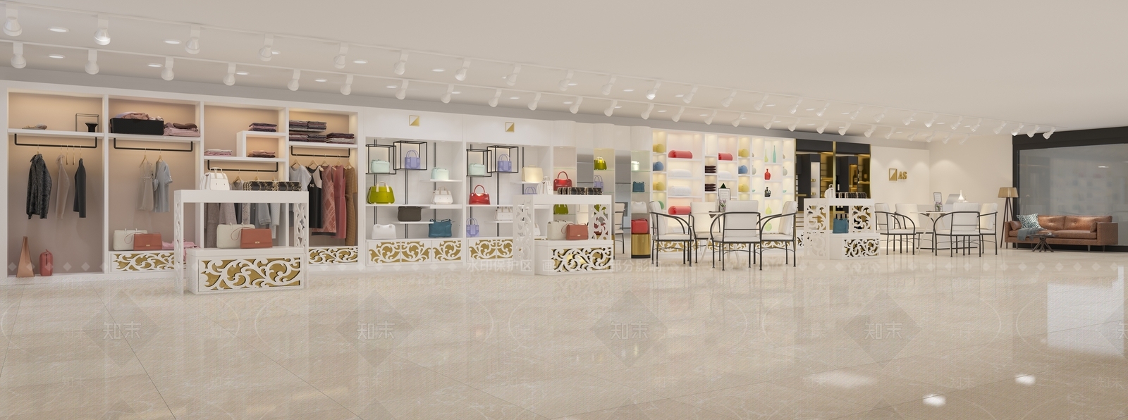现代商场展区3D模型下载【ID:199925951】