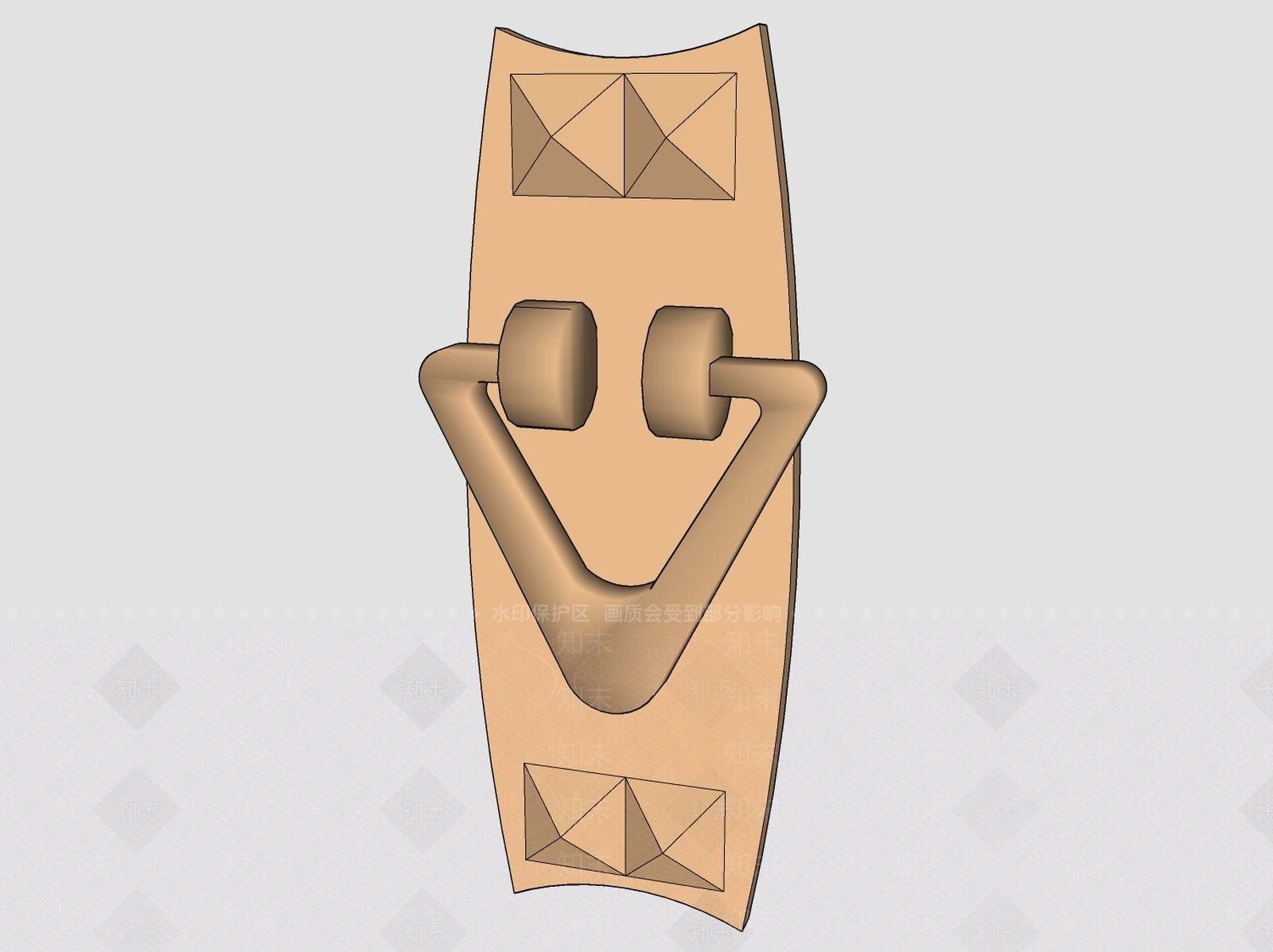 欧式门把手SU模型下载【ID:499929390】