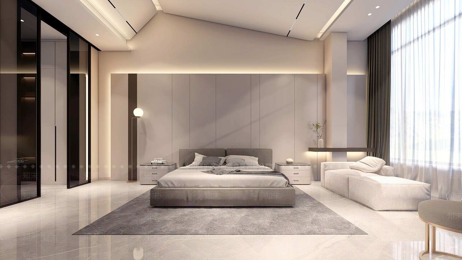 现代家居卧室SU模型下载【ID:299951878】