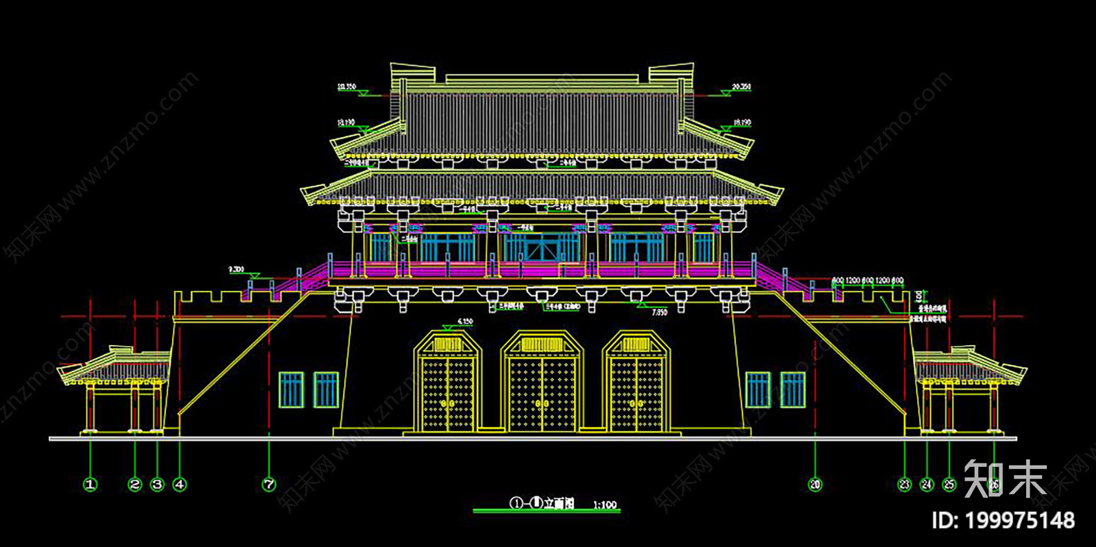 三层公园施工图下载【ID:199975148】