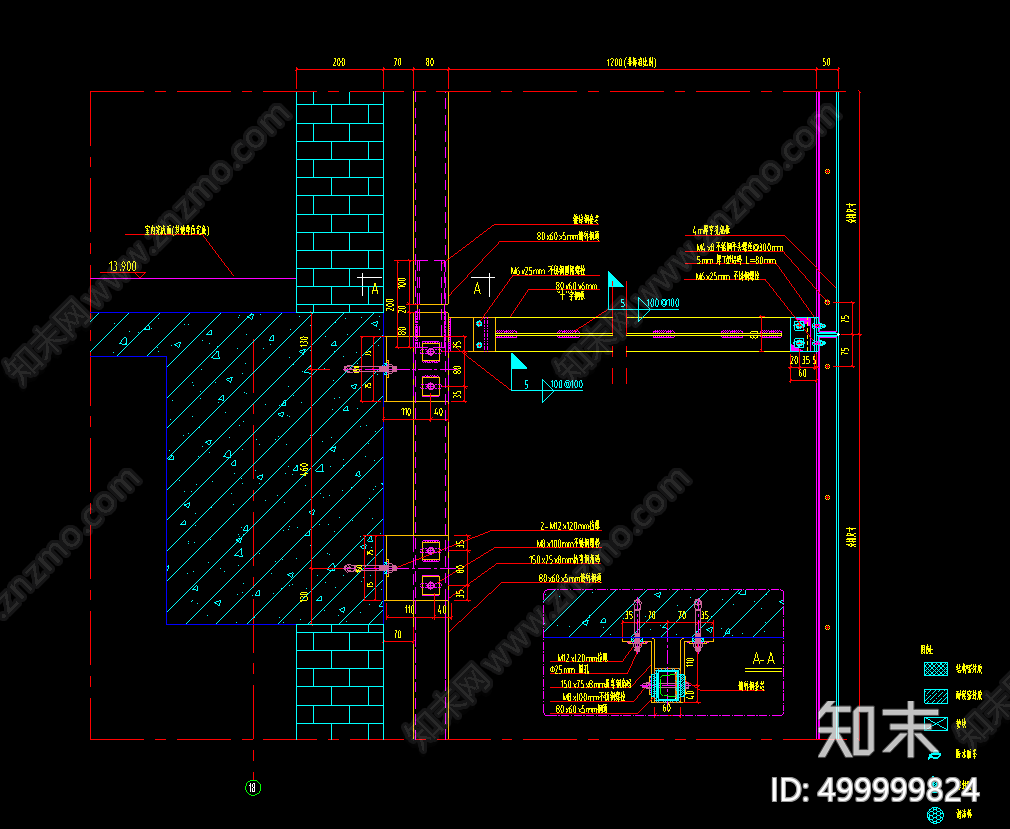 穿孔铝板幕墙施工图下载【ID:499999824】