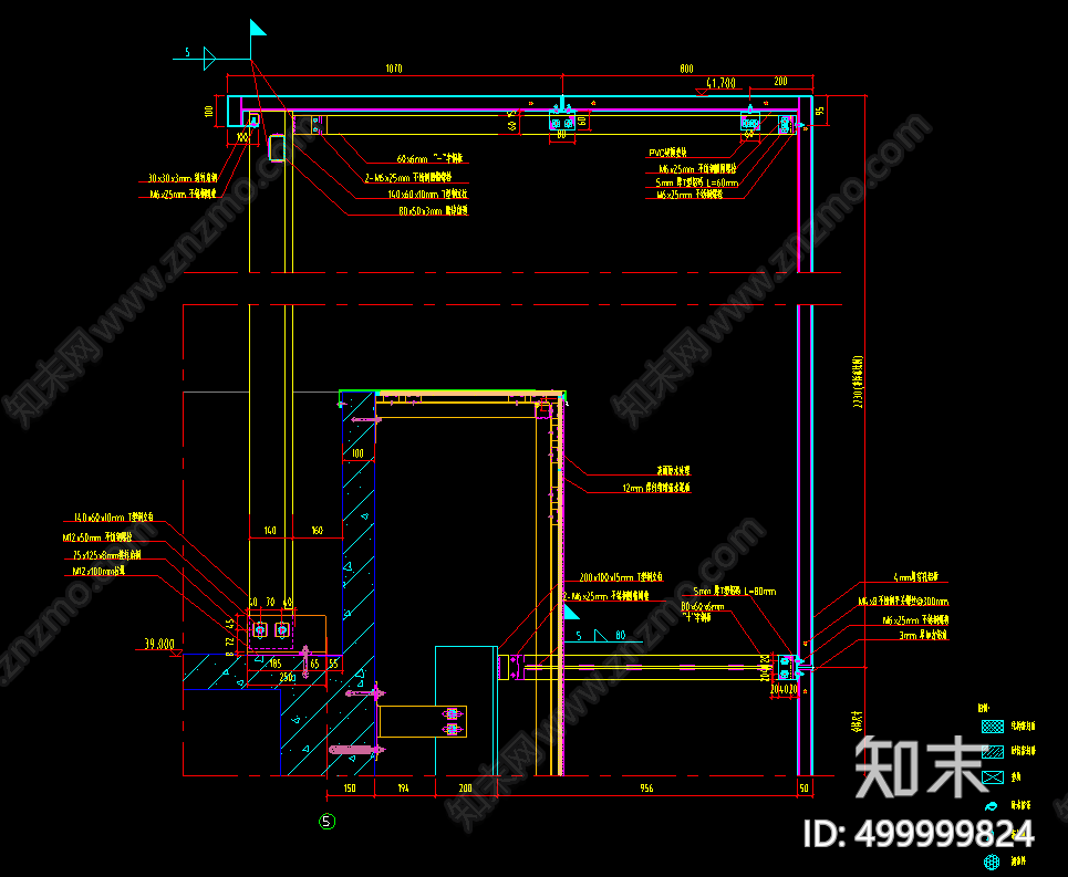 穿孔铝板幕墙施工图下载【ID:499999824】