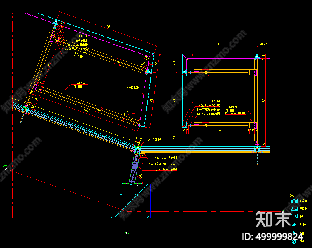 穿孔铝板幕墙施工图下载【ID:499999824】