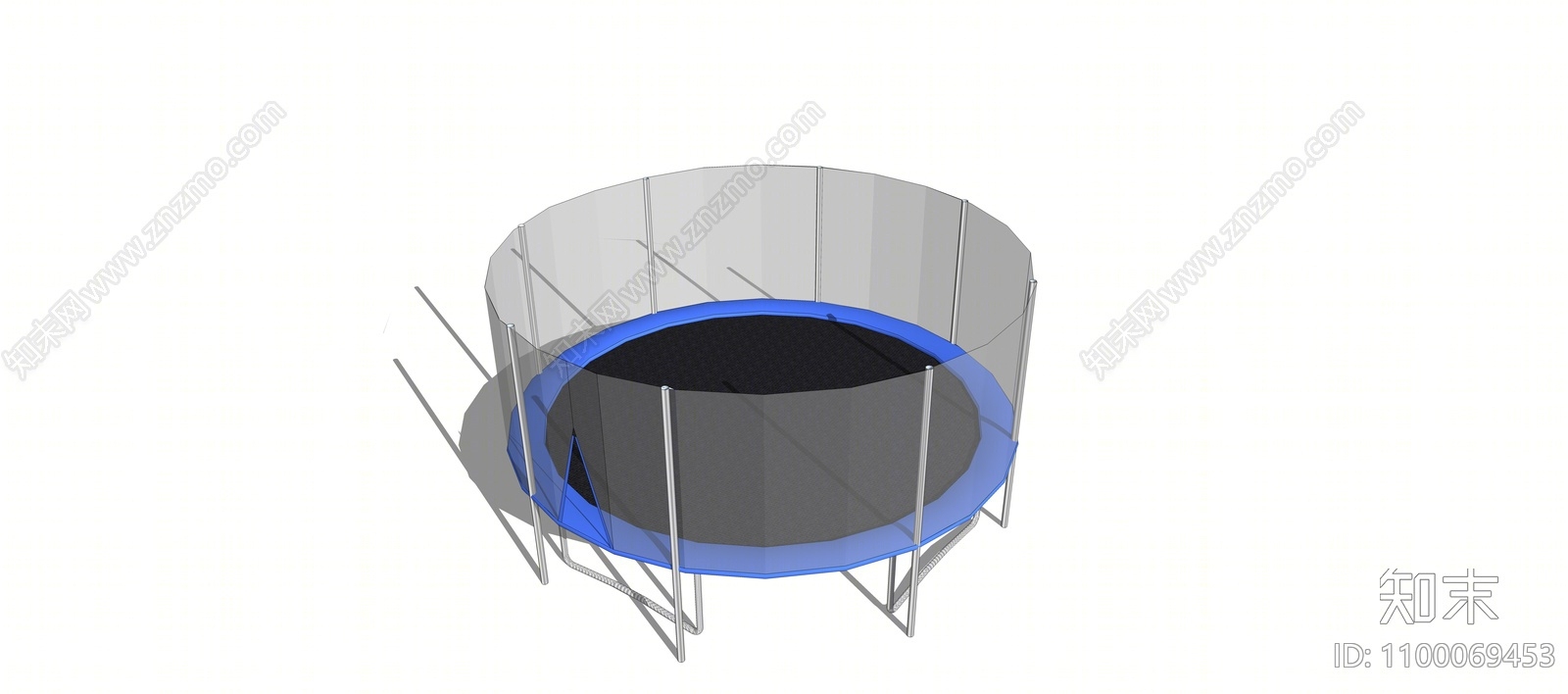 现代儿童蹦床SU模型下载【ID:1100069453】