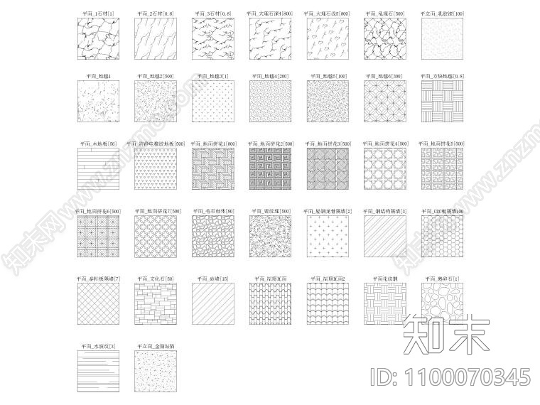 CAD填充图案cad施工图下载【ID:1100070345】