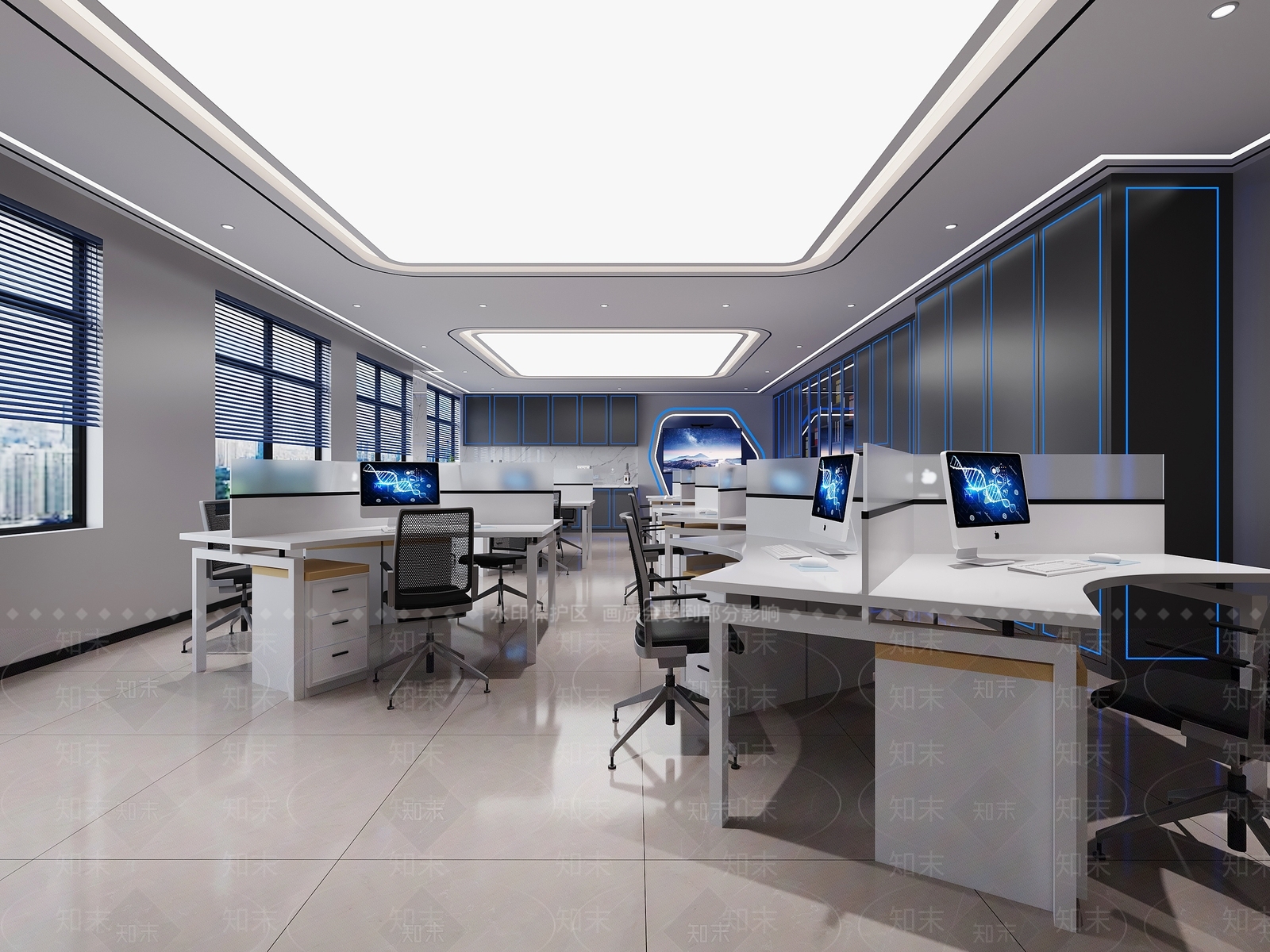 现代图侦办公室3D模型下载【ID:1100075391】