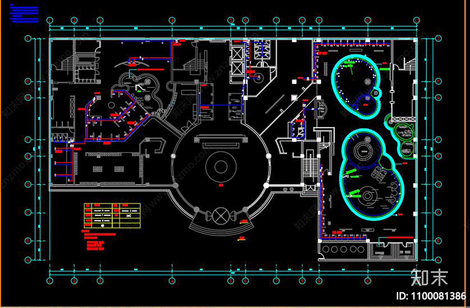某洗浴中心施工图下载【ID:1100081386】